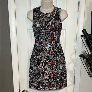 NEW H&M Embroidered Floral Sleeveless Dress - Black and Pink size XS/2 and S/6